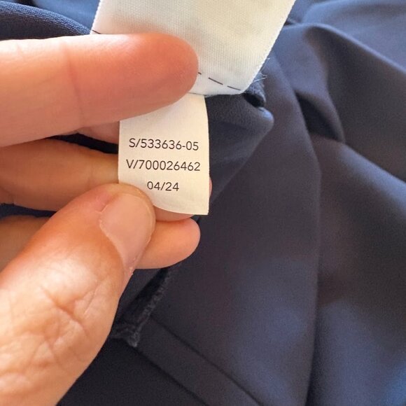 Athleta Endless High Rise Navy Blue Pant Stretch Travel Business Lightweight - Picture 9 of 11
